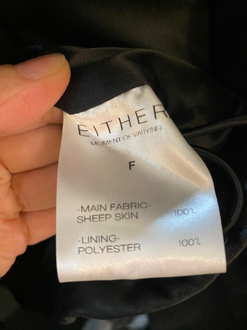 EITHER直郵韓國代購女裝新品推薦人氣24秋冬夾克高領短款EITHER夾克