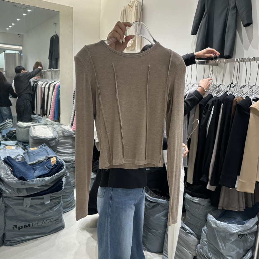 MAGNOLIA36-P韓國直郵東大門代購女裝新品休閑熱賣長袖T恤MAGNOLIA36-P長袖T恤
