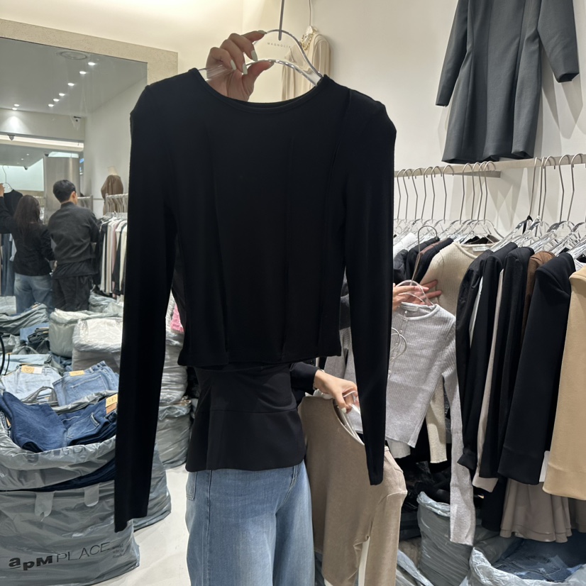 MAGNOLIA36-P韓國直郵東大門代購女裝新品休閑熱賣長袖T恤MAGNOLIA36-P長袖T恤圖色2