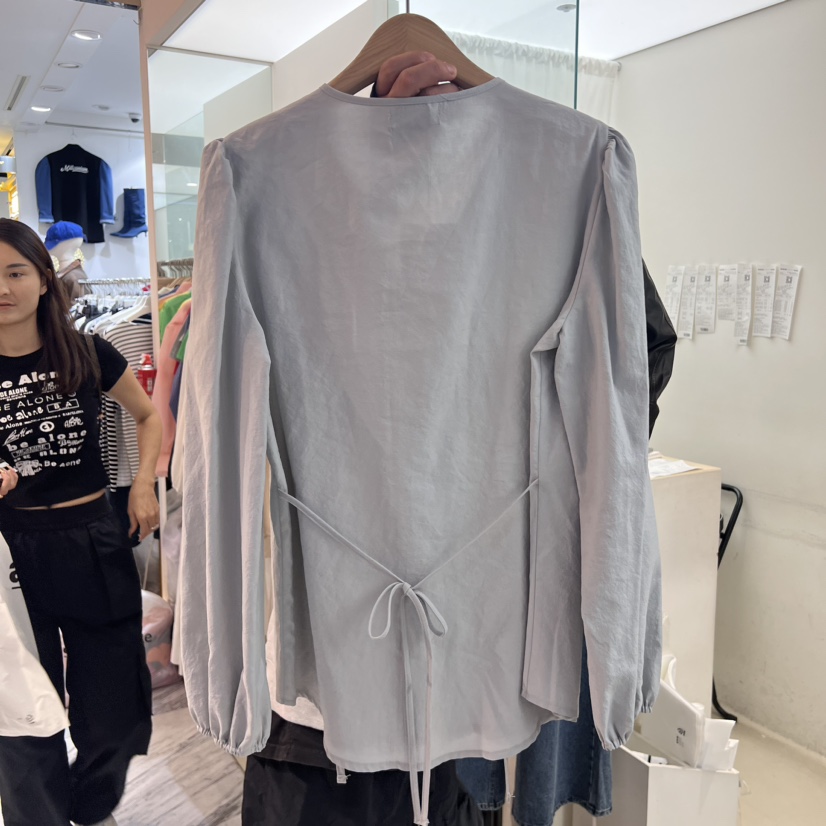 LENUE直郵韓國代購女裝新品24秋冬職業真品時尚襯衫蕾絲衫LENUE襯衫/蕾絲衫