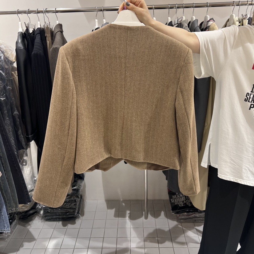 ZIPPER直郵韓國代購女裝新品時尚24秋冬真品熱賣職業夾克STICK WITH夾克