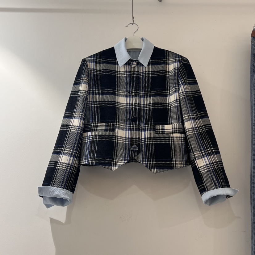 ZIPPER直郵韓國代購女裝新品時尚24秋冬真品熱賣職業夾克STICK WITH夾克圖色1