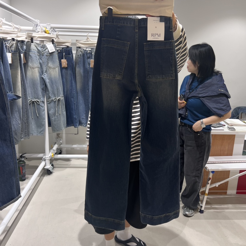 RPM韓國直郵東大門代購女裝新款時尚真品人氣職業推薦牛仔褲RPM牛仔褲