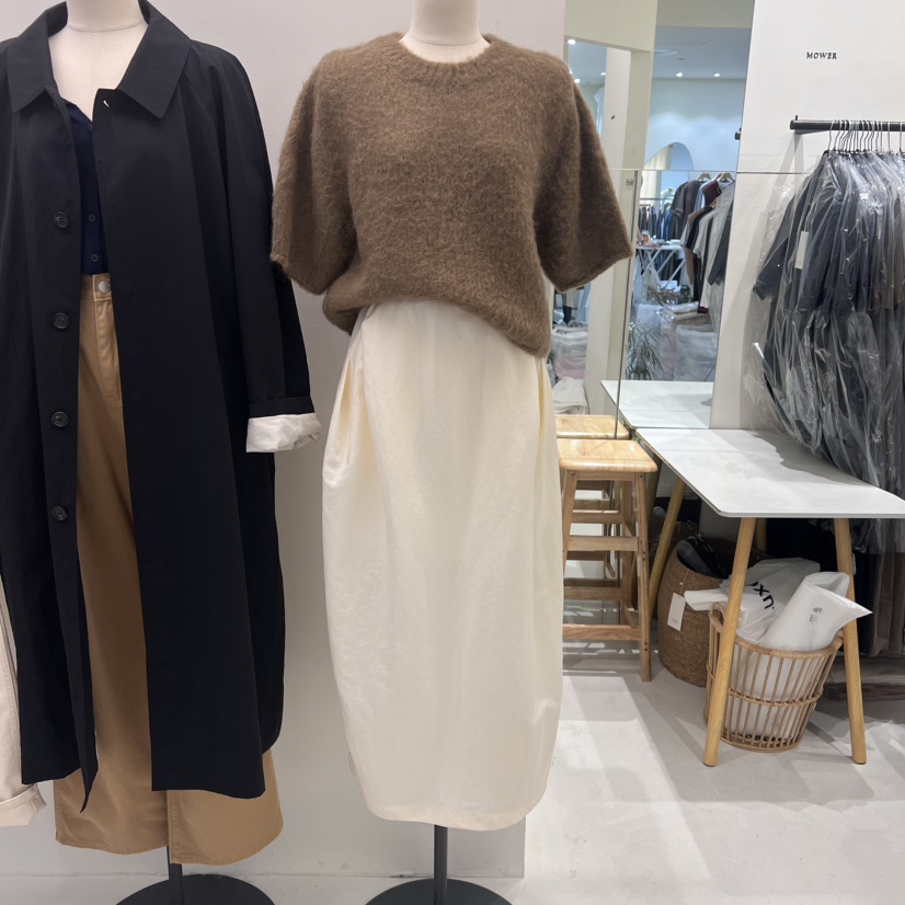 MOWER韓國直郵東大門實拍女裝新款時尚24秋冬熱賣休閑長裙MOWER長裙