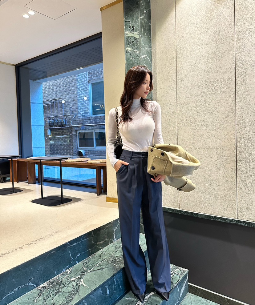ON:UP韓國直郵東大門實拍女裝新款休閑推薦職業熱賣時尚褲子ON:UP褲子