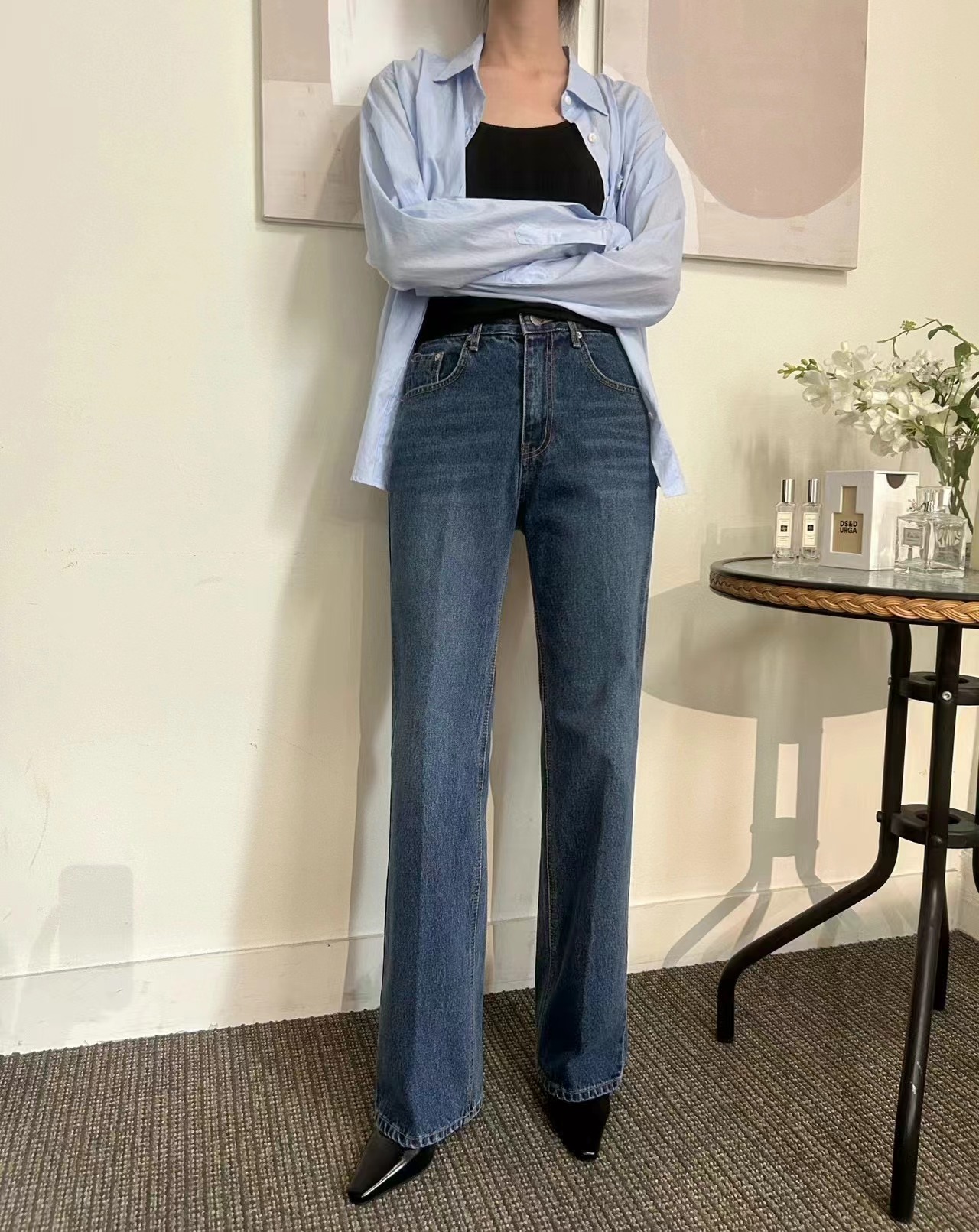 HEY BILLY韓國直郵女裝新款真品人氣時尚推薦休閑熱賣牛仔褲HEY BILLY牛仔褲