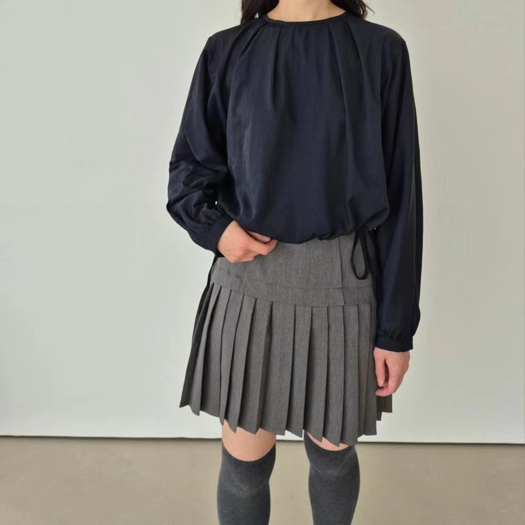 GOBSLMURI-곱슬머리-T韓國直郵東大門代購女裝新品休閑襯衫蕾絲衫GOBSLMURI-ot襯衫/蕾絲衫