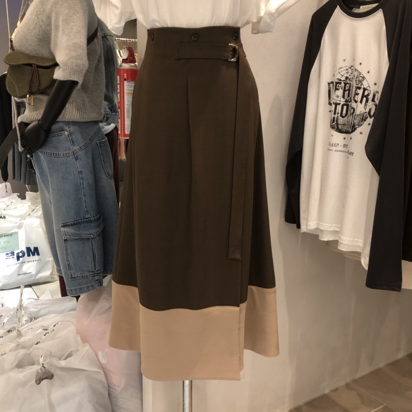 ANOTHER VICTORY直郵韓國代購女裝新品時尚職業24秋冬長裙PRIVIE長裙