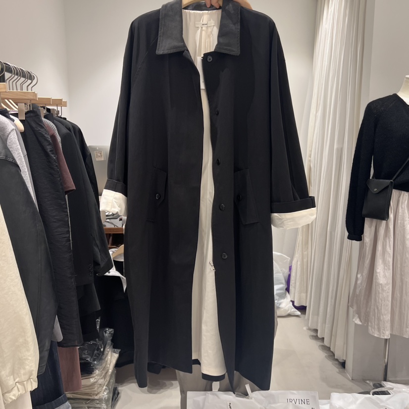 IRVINE韓國直郵女裝新品職業人氣真品時尚推薦24秋冬長款風衣IRVINE長款風衣圖色2