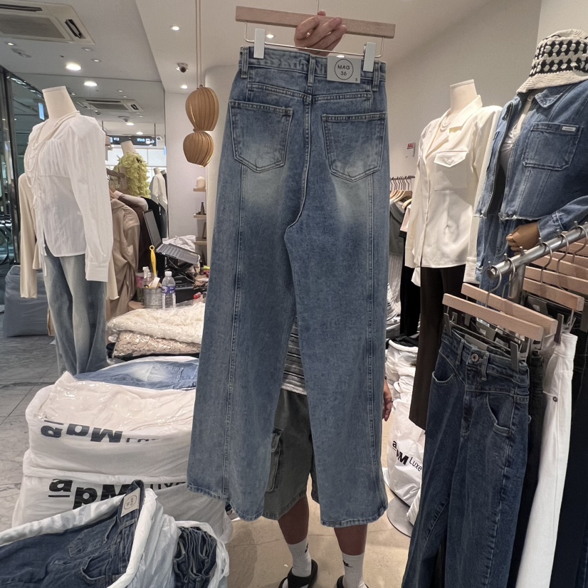 MAGNOLIA36-L韓國直郵東大門代購女裝新款人氣熱賣牛仔褲MAGNOLIA36-L牛仔褲