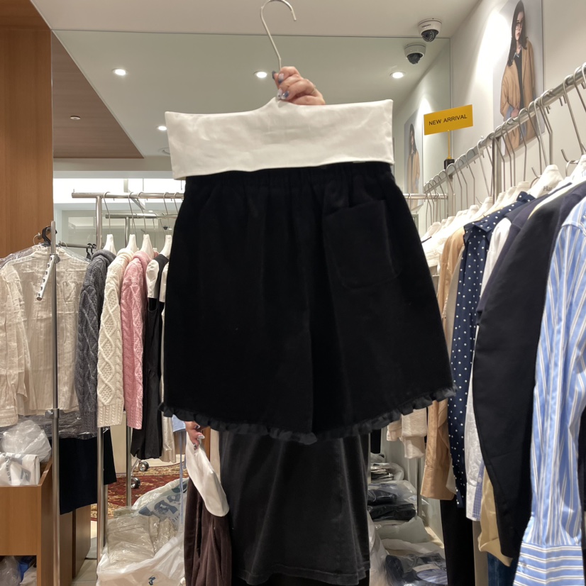 OGI直郵韓國代購女裝新品熱賣推薦時尚休閑職業人氣短褲燈芯絨FLat OGI短褲