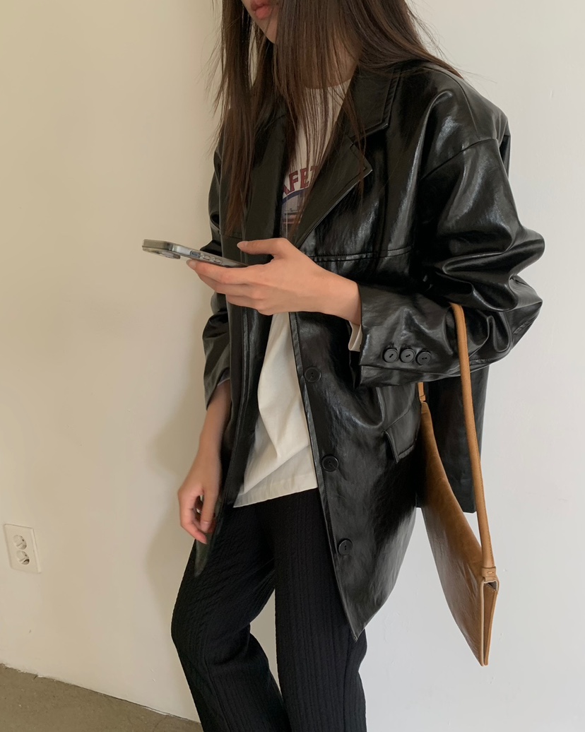 AS THOUGHT韓國直郵東大門代購女裝新品人氣時尚熱賣休閑夾克AS THOUGHT夾克