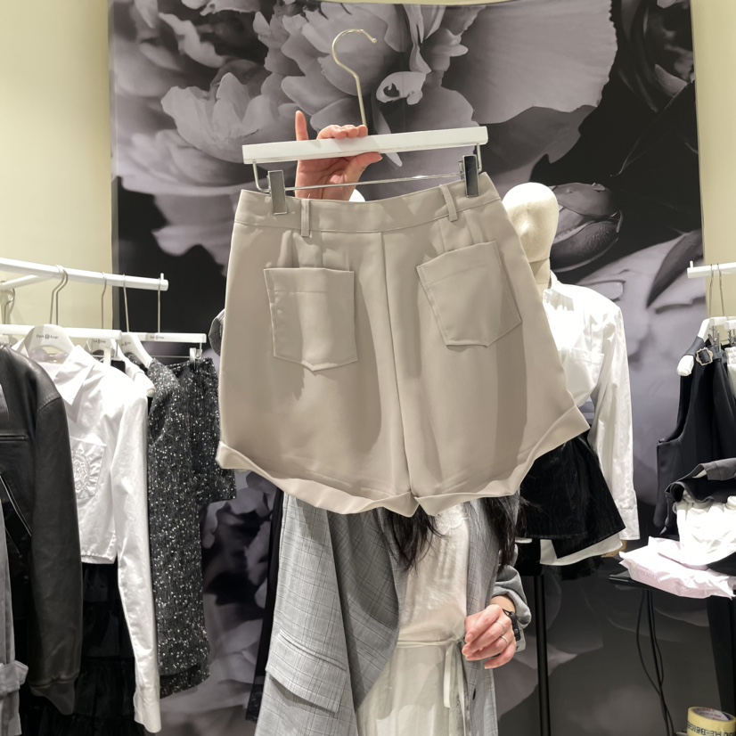 DARK BEIGE直郵韓國代購女裝新品職業24秋冬推薦真品短褲DARK BEIGE短褲