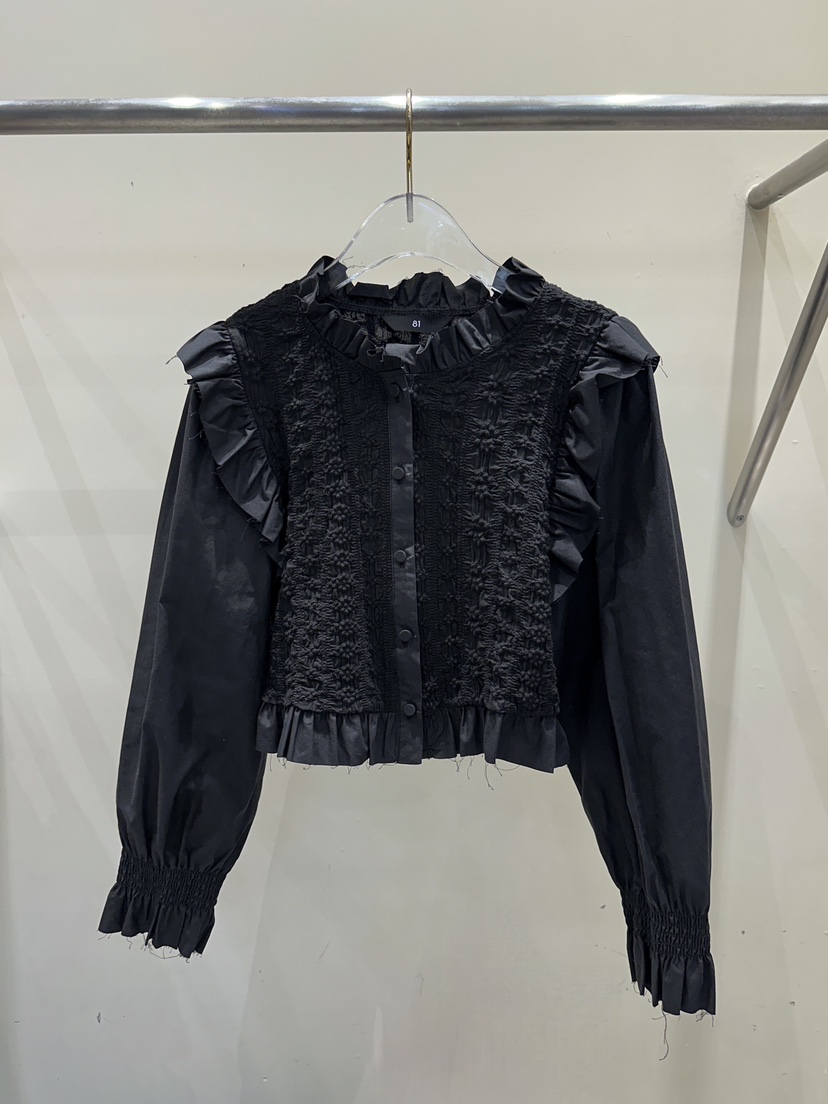 81 MARKET韓國直郵東大門代購女裝新款時尚休閑襯衫蕾絲衫81 MARKET-L襯衫/蕾絲衫圖色2