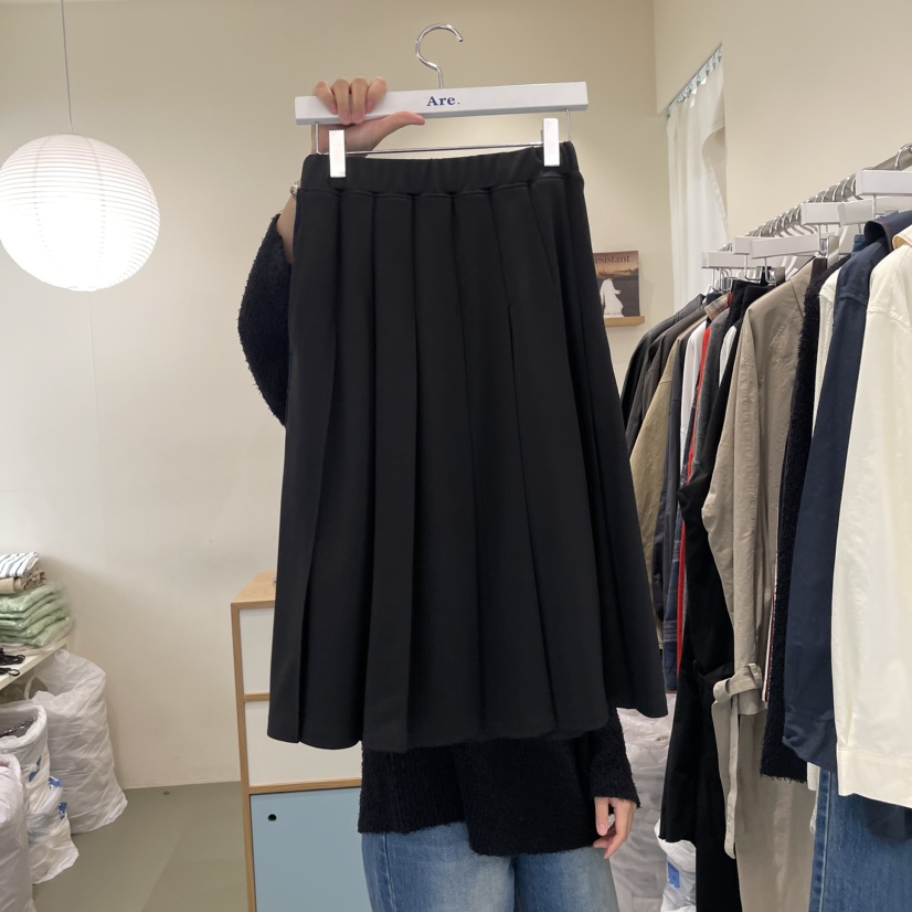 ARE YOU/ARE韓國直郵東大門實拍女裝新品熱賣24秋冬長裙百褶ARE YOU/ARE長裙圖色2