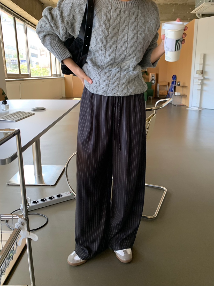 AS THOUGHT韓國直郵東大門實拍女裝新款推薦人氣熱賣休閑褲AS THOUGHT休閑褲