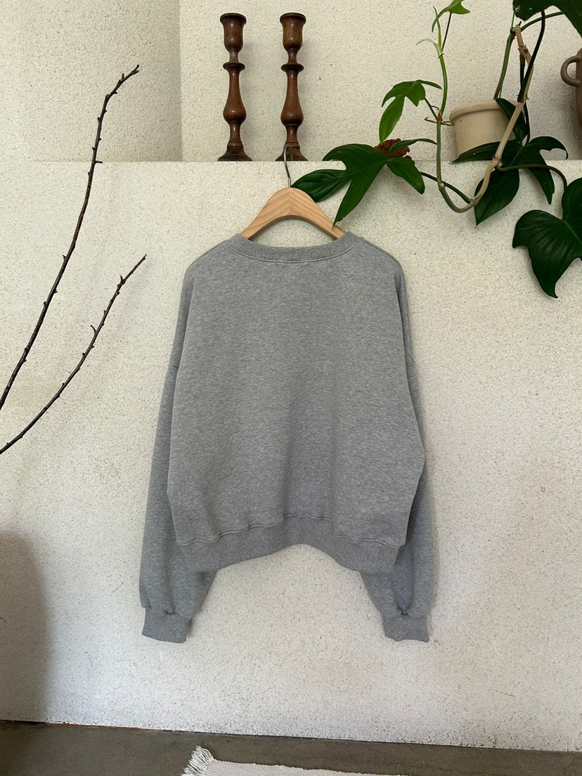 AS THOUGHT韓國直郵女裝新品職業熱賣24秋冬衛衣短款蕾絲AS THOUGHT衛衣