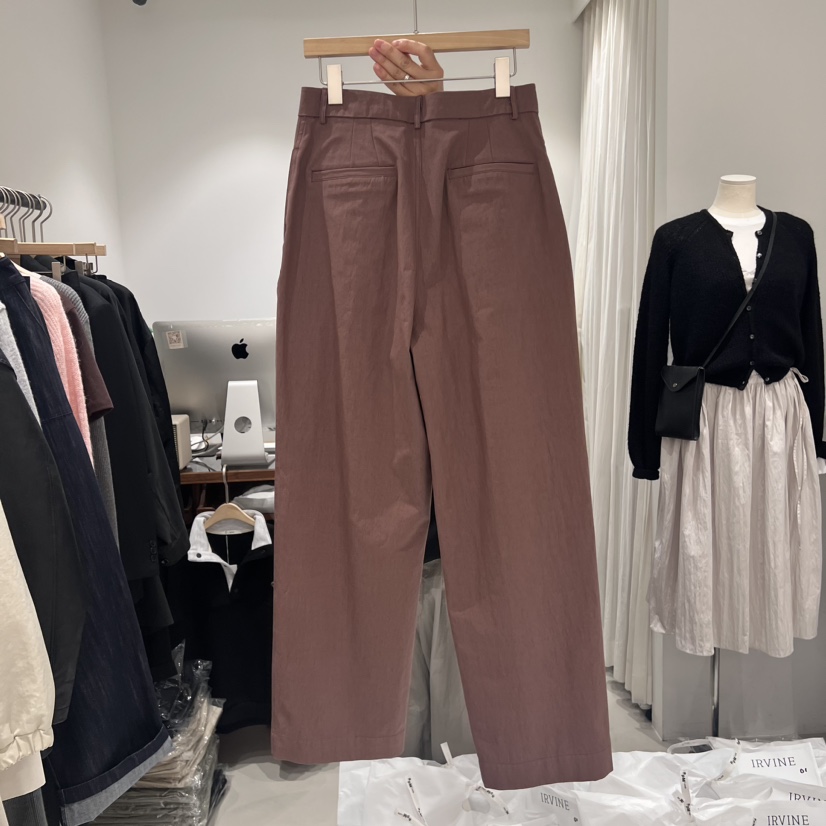 IRVINE直郵韓國代購女裝新品休閑真品時尚人氣職業24秋冬休閑褲IRVINE休閑褲