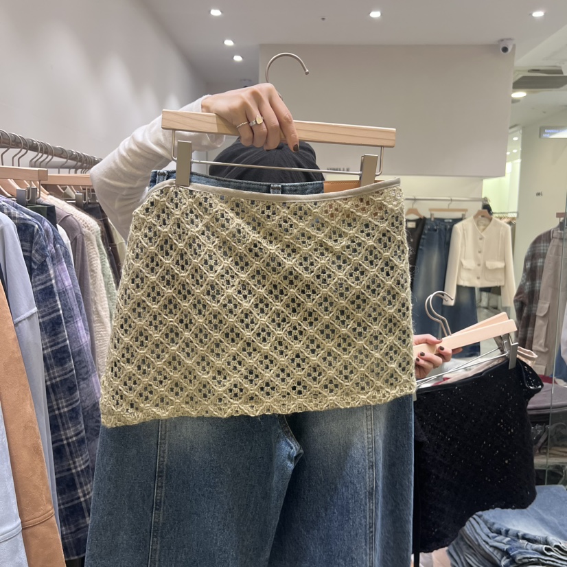 Vibelle韓國直郵女裝新品職業休閑人氣24秋冬時尚熱賣短裙VIBELLE短裙