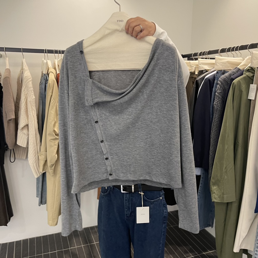 FIND-P韓國直郵東大門實拍女裝新款24秋冬熱賣時尚長袖T恤FIND-P長袖T恤圖色3