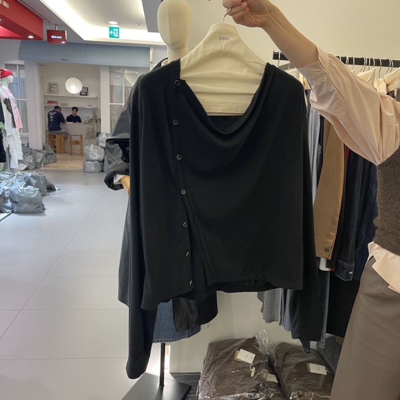 FIND-P韓國直郵東大門實拍女裝新款24秋冬熱賣時尚長袖T恤FIND-P長袖T恤圖色4