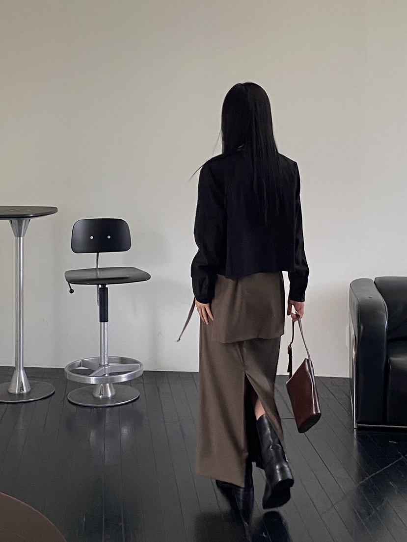 NEAR LEAP韓國直郵東大門實拍女裝新款職業時尚熱賣真品長裙NEAR LEAP長裙