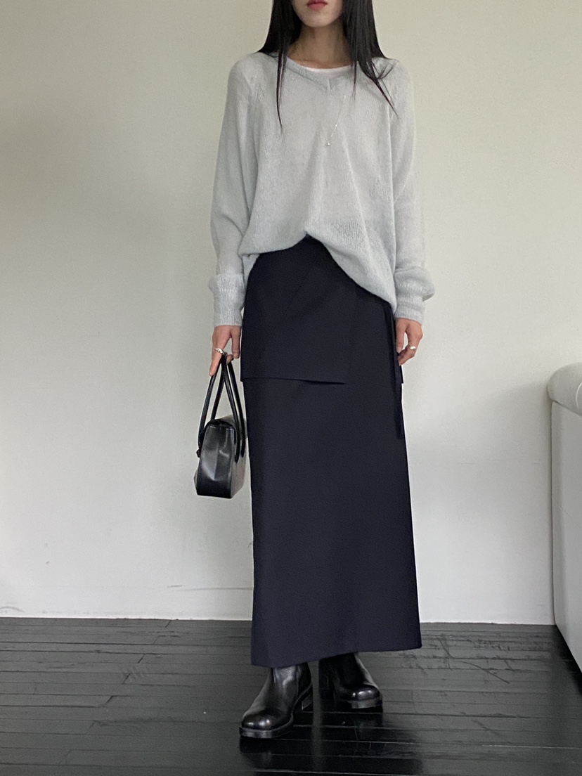 NEAR LEAP韓國直郵東大門實拍女裝新款職業時尚熱賣真品長裙NEAR LEAP長裙