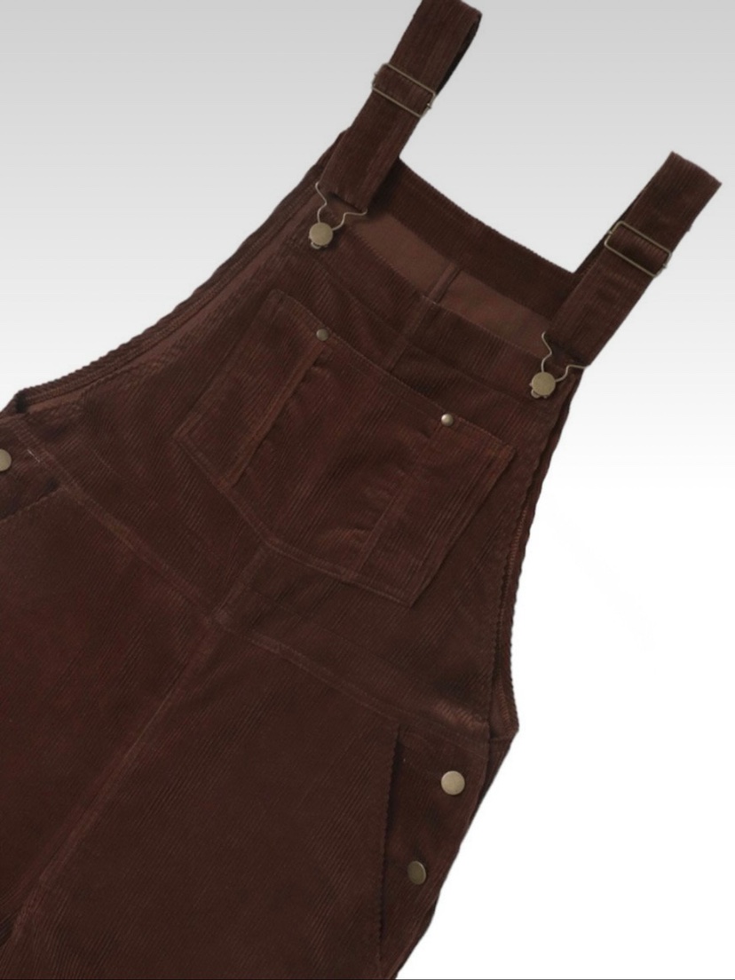 WOOD韓國直郵東大門實拍女裝新款休閑時尚24秋冬推薦背帶褲WOOD背帶褲