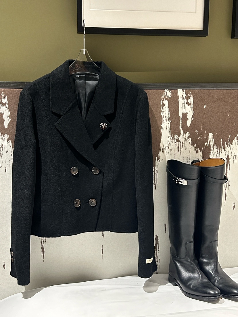 ON:UP直郵韓國代購女裝新款休閑真品時尚短款大衣手工制作MURMUR短款大衣圖色2