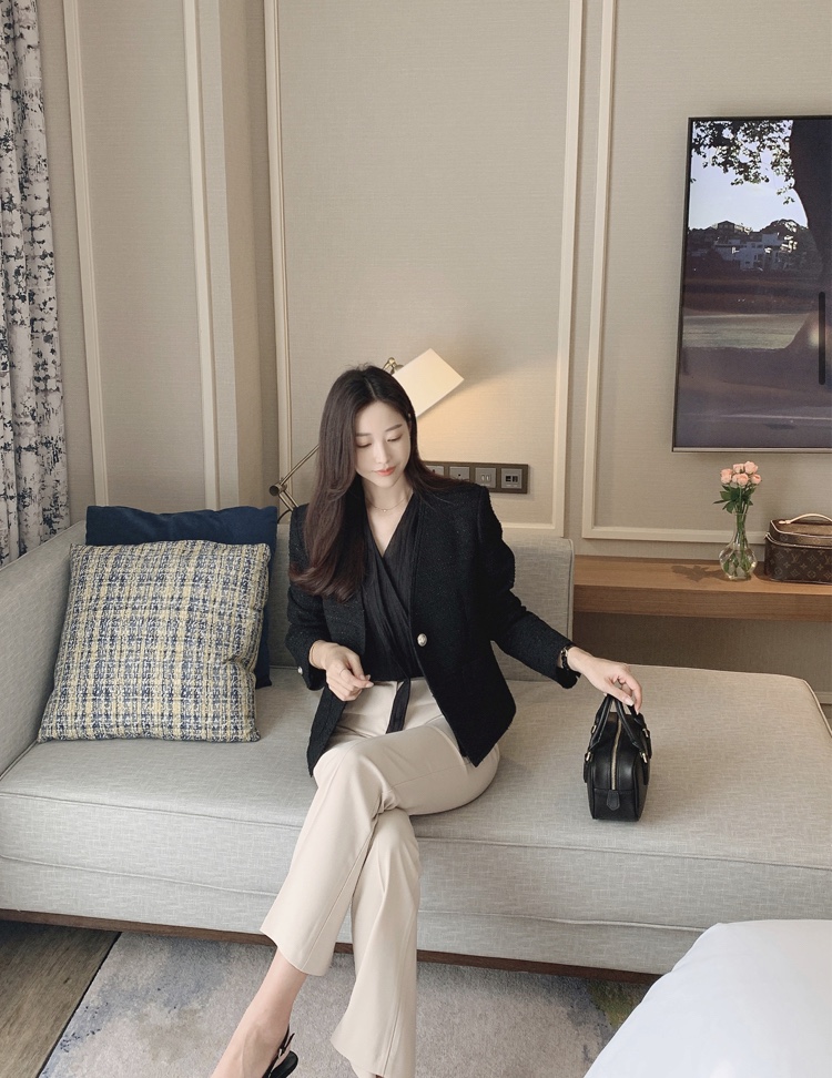 MARID直郵韓國代購女裝新款人氣職業24秋冬時尚真品熱賣夾克MAYBE&amp;CO夾克