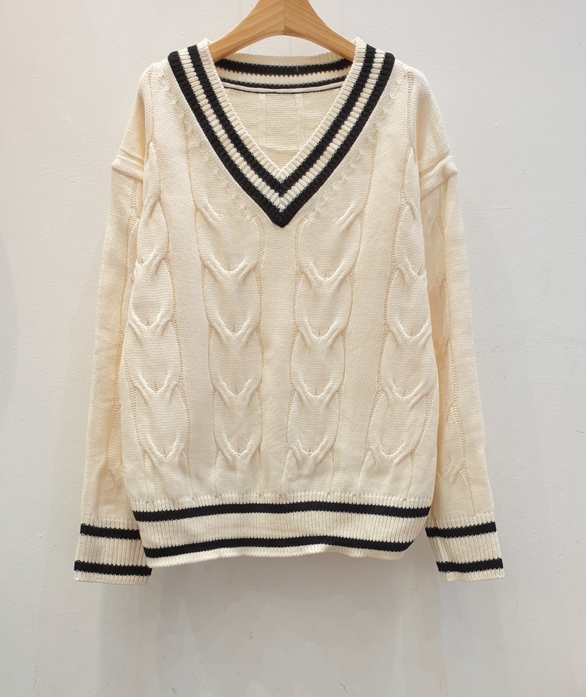 REDMANGO韓國直郵女裝新款休閑推薦人氣24秋冬熱賣職業毛衣BLACK NOTE毛衣圖色1