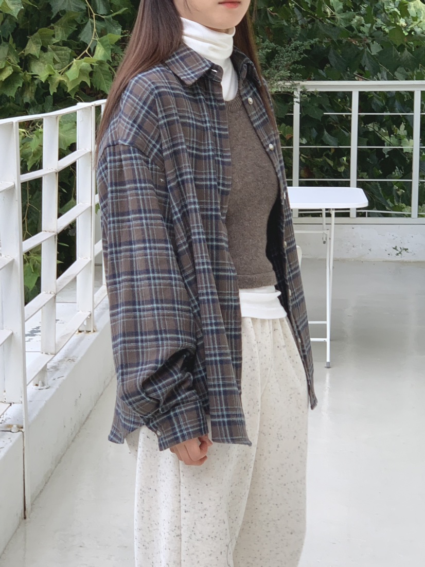 APPROACH直郵韓國代購女裝新款時尚24秋冬推薦襯衫蕾絲衫HOME GROUND襯衫/蕾絲衫
