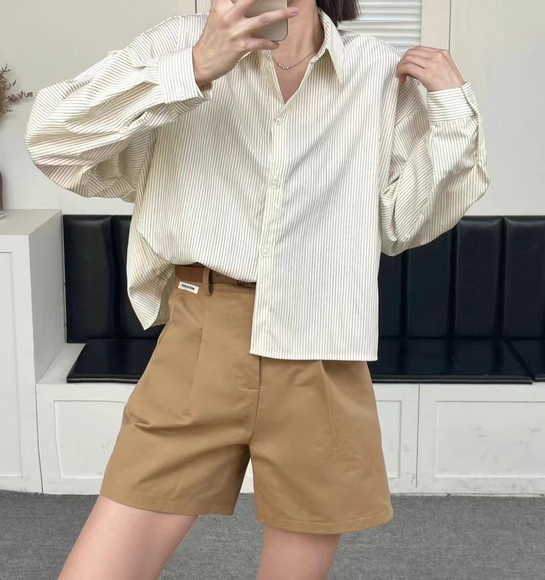 PICKS韓國直郵東大門實拍女裝新款真品休閑24秋冬襯衫蕾絲衫PICKS襯衫/蕾絲衫圖色3