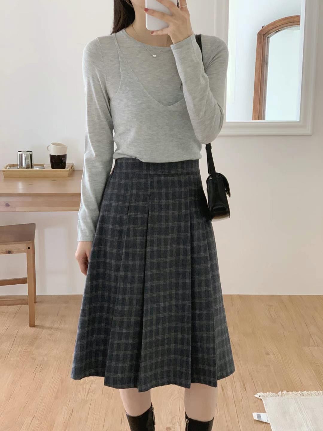 MIHO直郵韓國代購女裝新品熱賣休閑推薦真品職業半身裙中短裙MIHO半身裙/中短裙