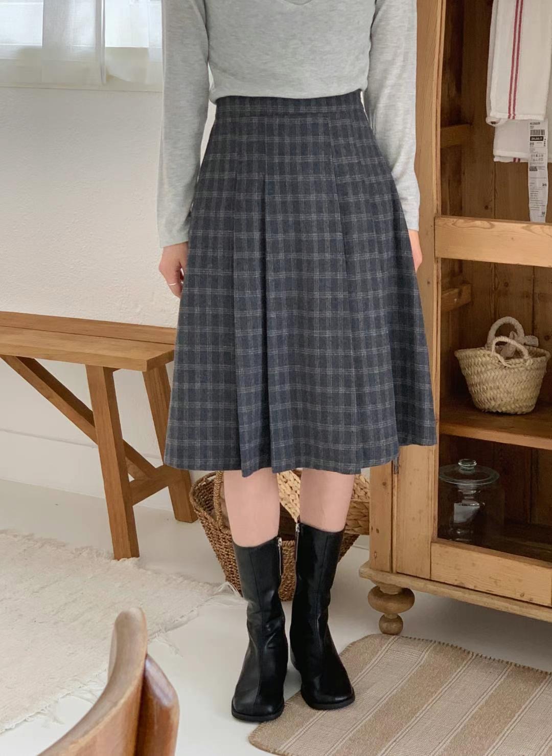 MIHO直郵韓國代購女裝新品熱賣休閑推薦真品職業半身裙中短裙MIHO半身裙/中短裙