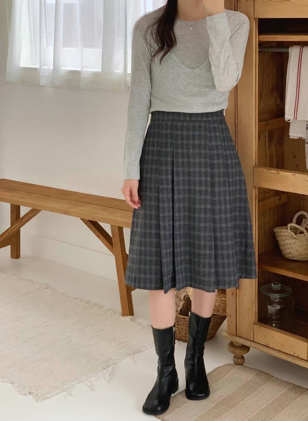 MIHO直郵韓國代購女裝新品熱賣休閑推薦真品職業半身裙中短裙MIHO半身裙/中短裙圖色2