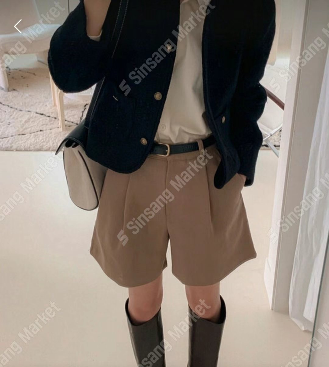 i hour韓國直郵東大門代購女裝新品休閑24秋冬推薦人氣短褲i hour短褲