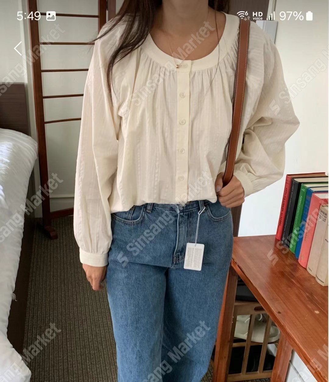 i hour韓國直郵東大門實拍女裝新品24秋冬人氣襯衫蕾絲衫i hour襯衫/蕾絲衫