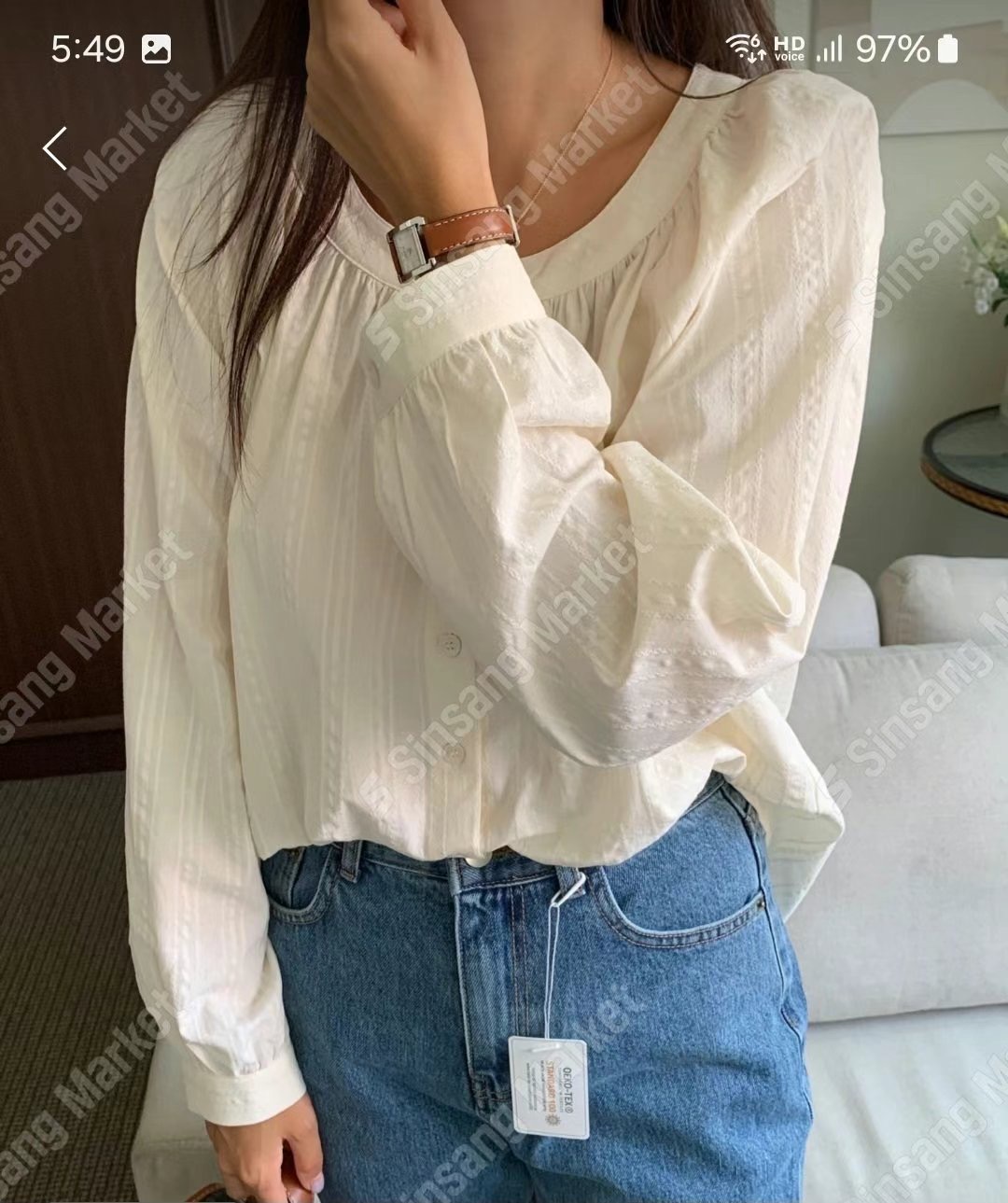 i hour韓國直郵東大門實拍女裝新品24秋冬人氣襯衫蕾絲衫i hour襯衫/蕾絲衫圖色2