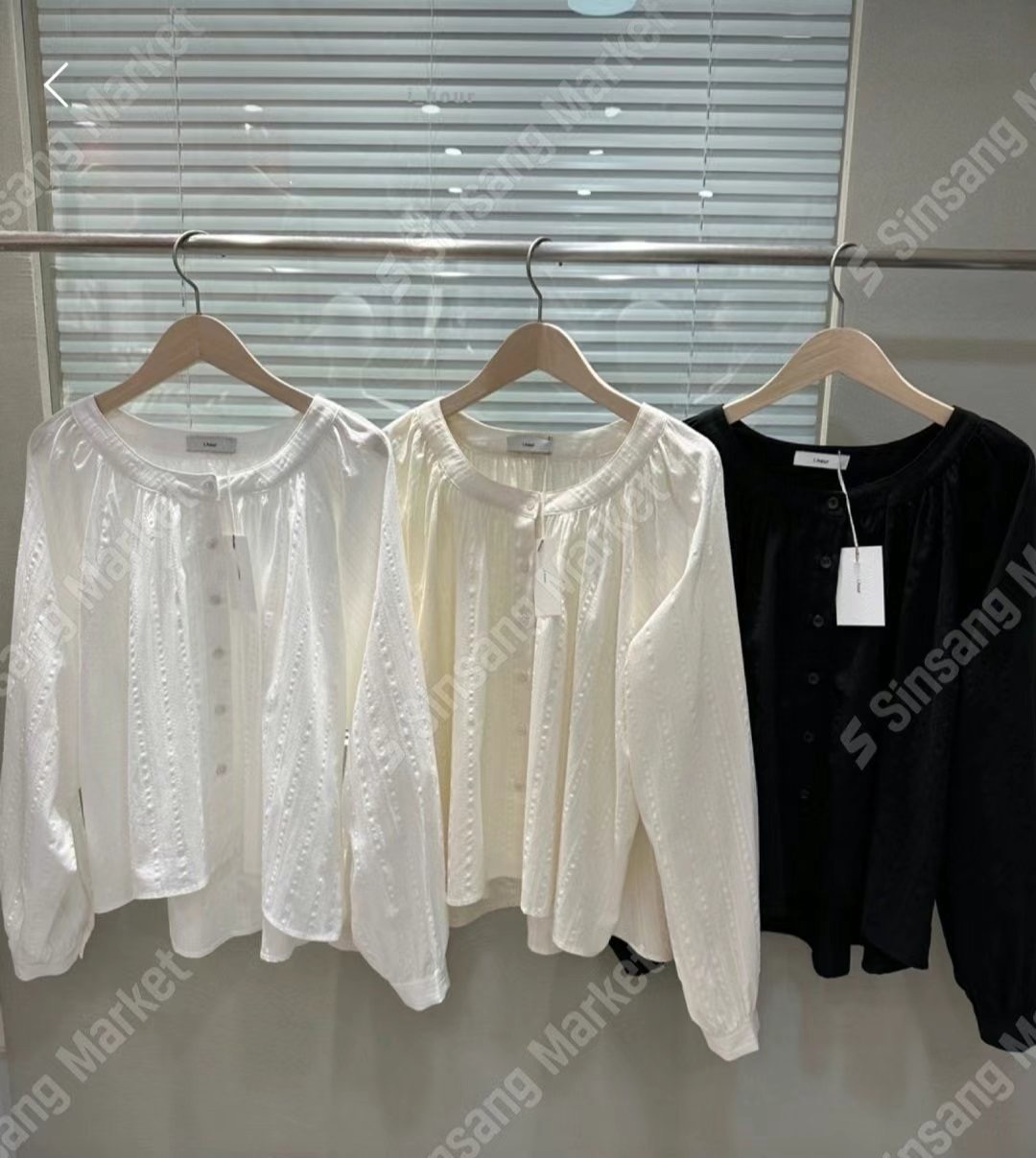 i hour韓國直郵東大門實拍女裝新品24秋冬人氣襯衫蕾絲衫i hour襯衫/蕾絲衫圖色3左三色