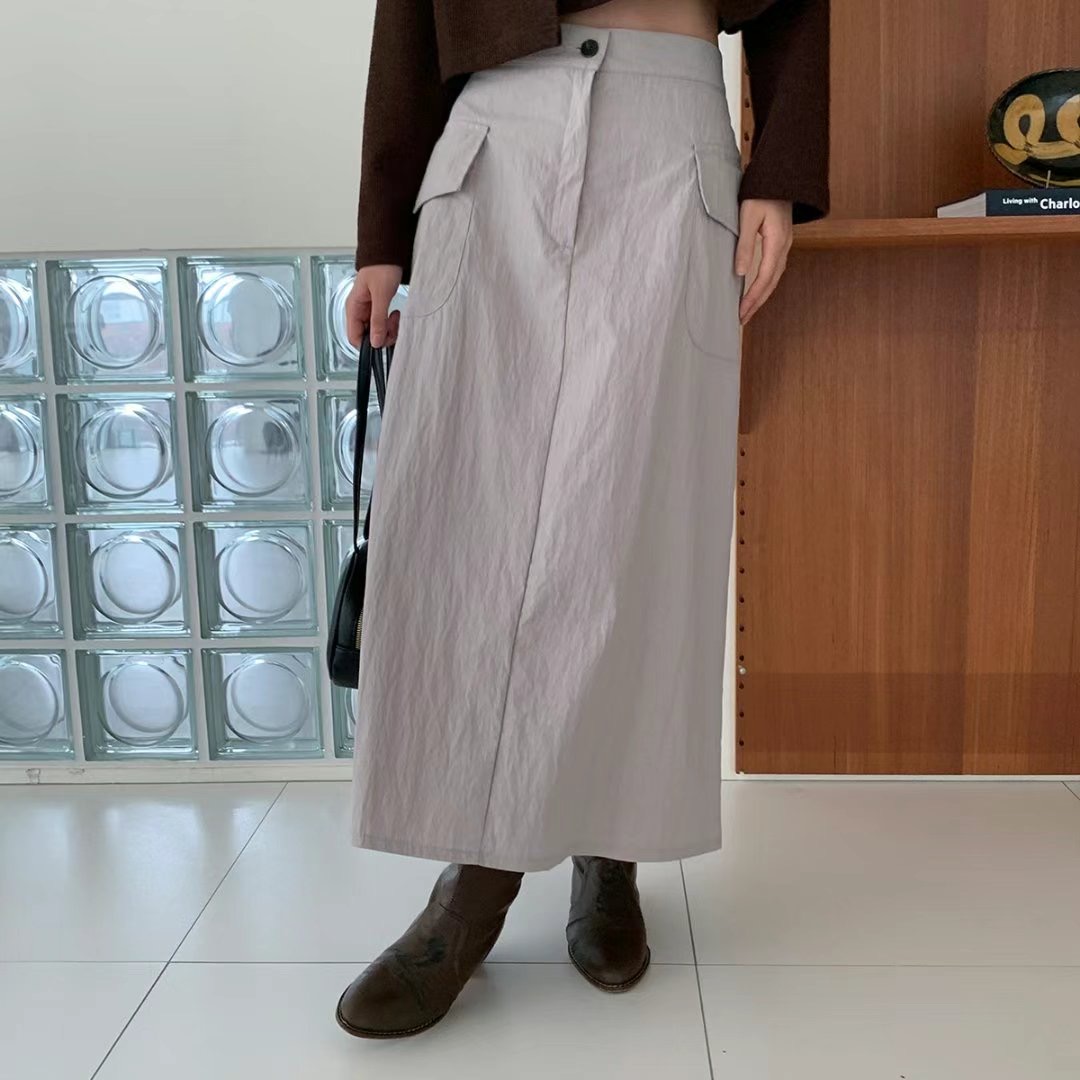 THEGRACE直郵韓國代購女裝新款真品人氣熱賣時尚推薦職業長裙THEGRACE長裙圖色1