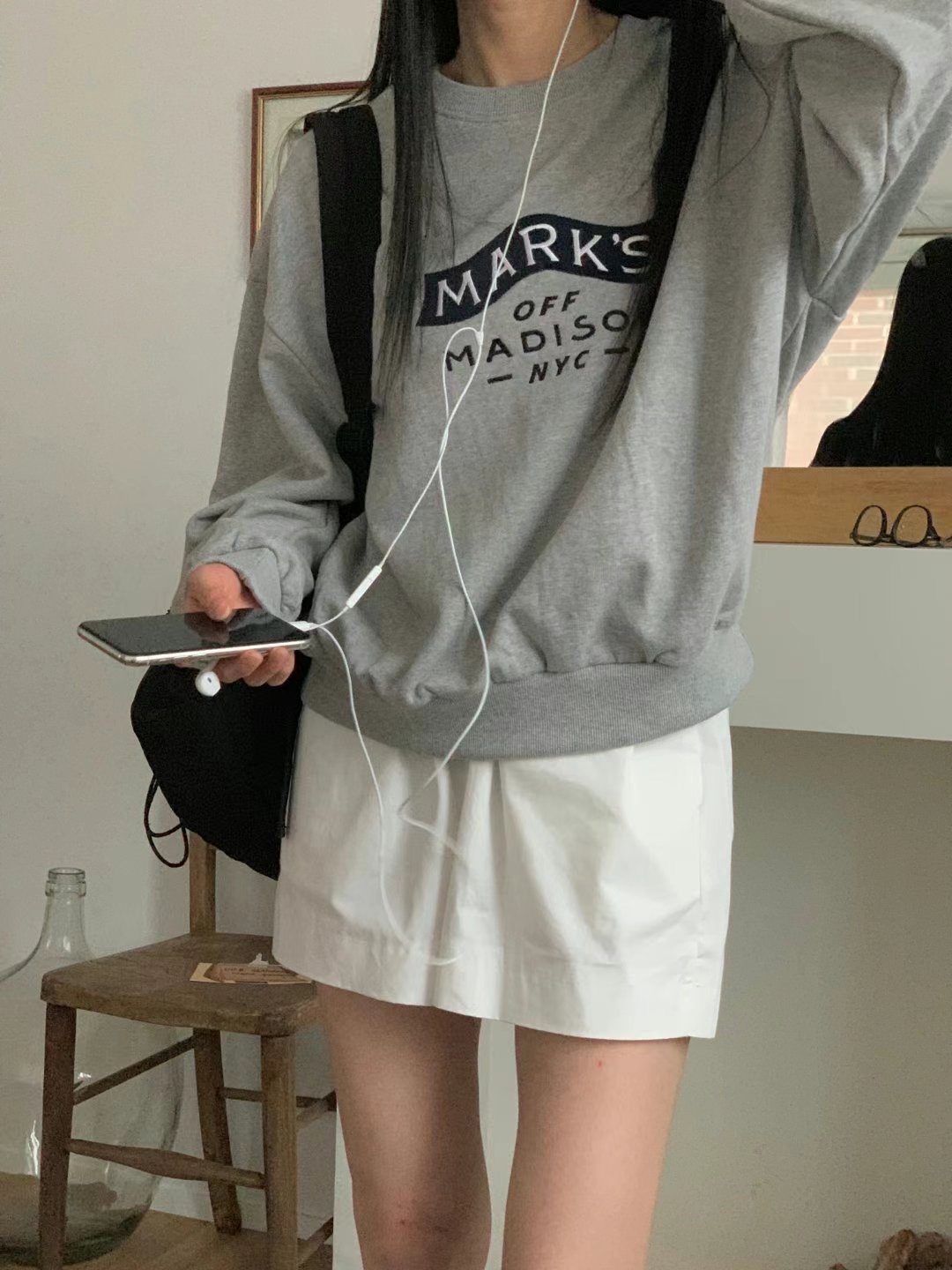 FIVE直郵韓國代購女裝新款熱賣人氣24秋冬推薦真品休閑衛衣FIVE衛衣圖色2