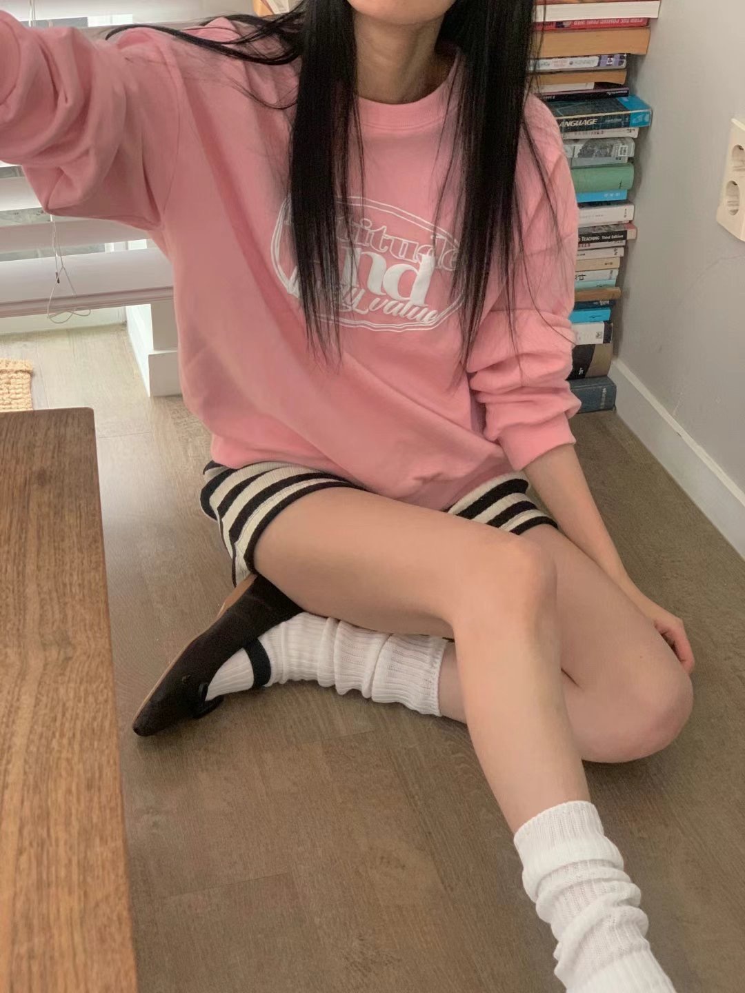 FIVE韓國直郵女裝新款熱賣時尚休閑24秋冬推薦人氣職業衛衣FIVE衛衣圖色2