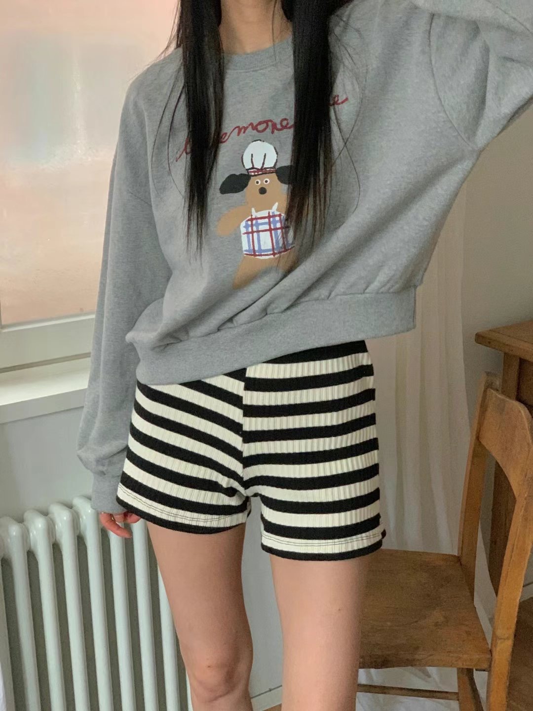 FIVE韓國直郵東大門實拍女裝新品推薦熱賣職業時尚真品衛衣FIVE衛衣圖色2
