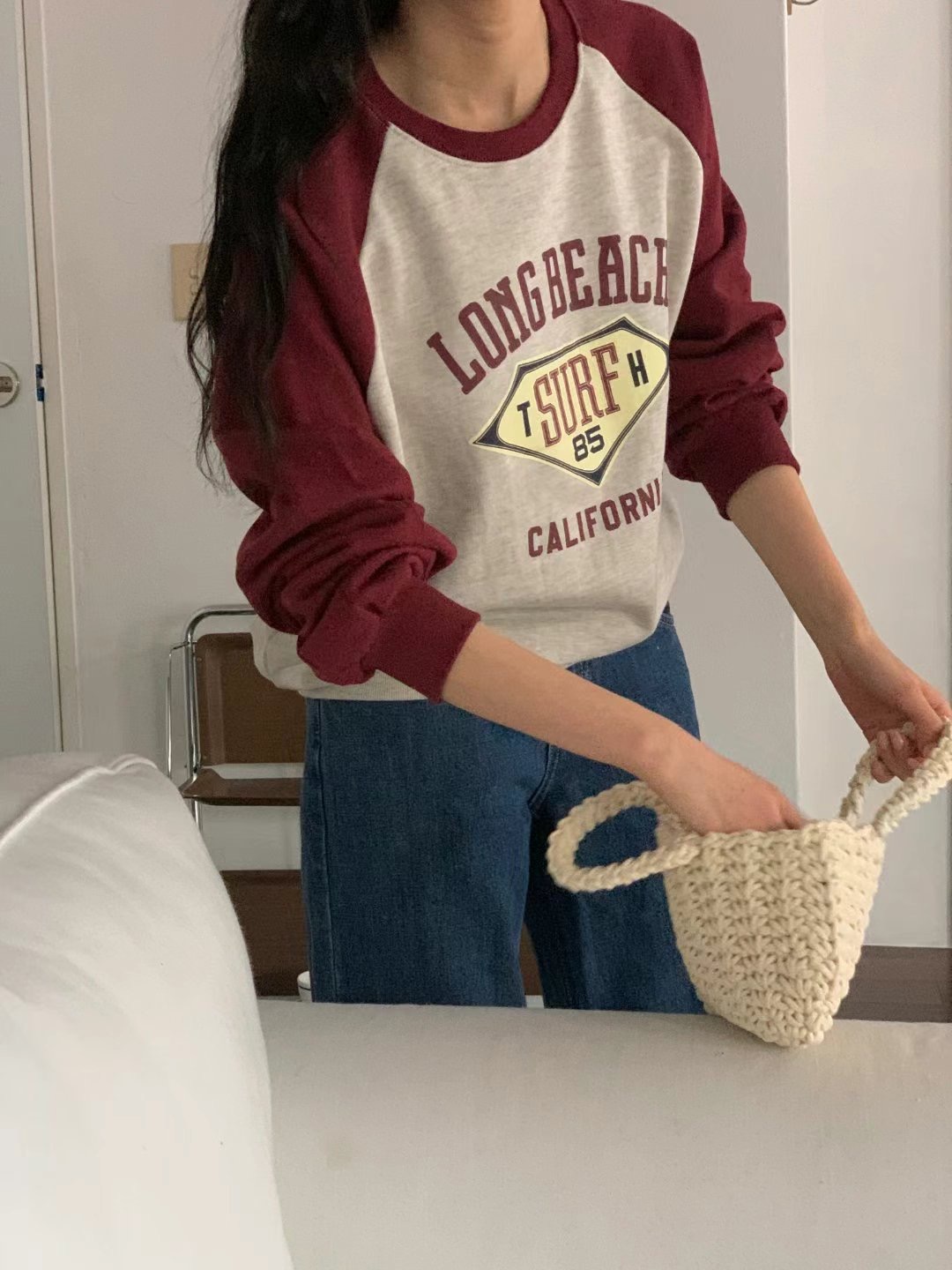 FIVE韓國直郵女裝新品24秋冬推薦時尚職業熱賣人氣休閑衛衣FIVE衛衣圖色2