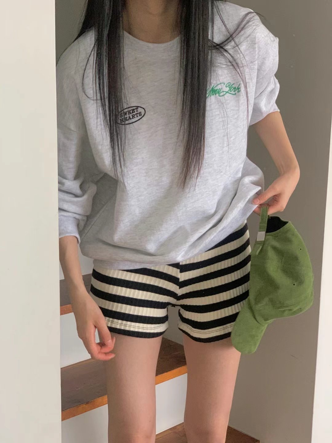 FIVE韓國直郵東大門代購女裝新款24秋冬休閑真品熱賣衛衣FIVE衛衣圖色3
