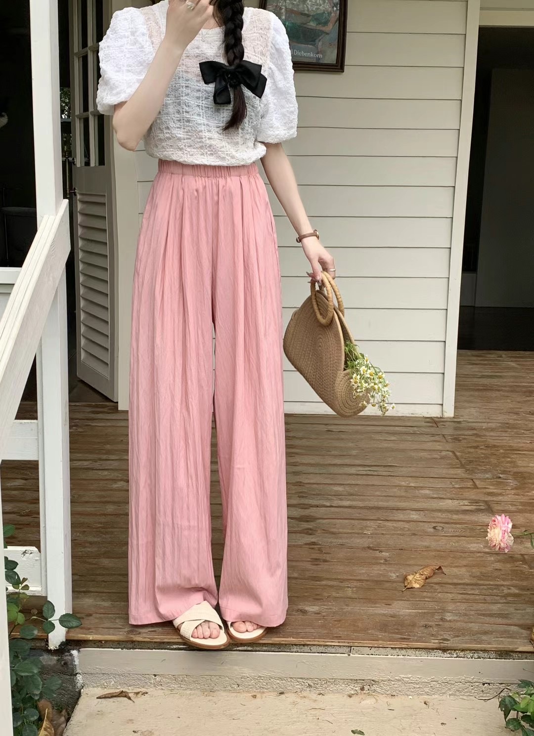 PICKS韓國直郵東大門實拍女裝新款真品休閑推薦人氣時尚休閑褲PICKS休閑褲圖色2