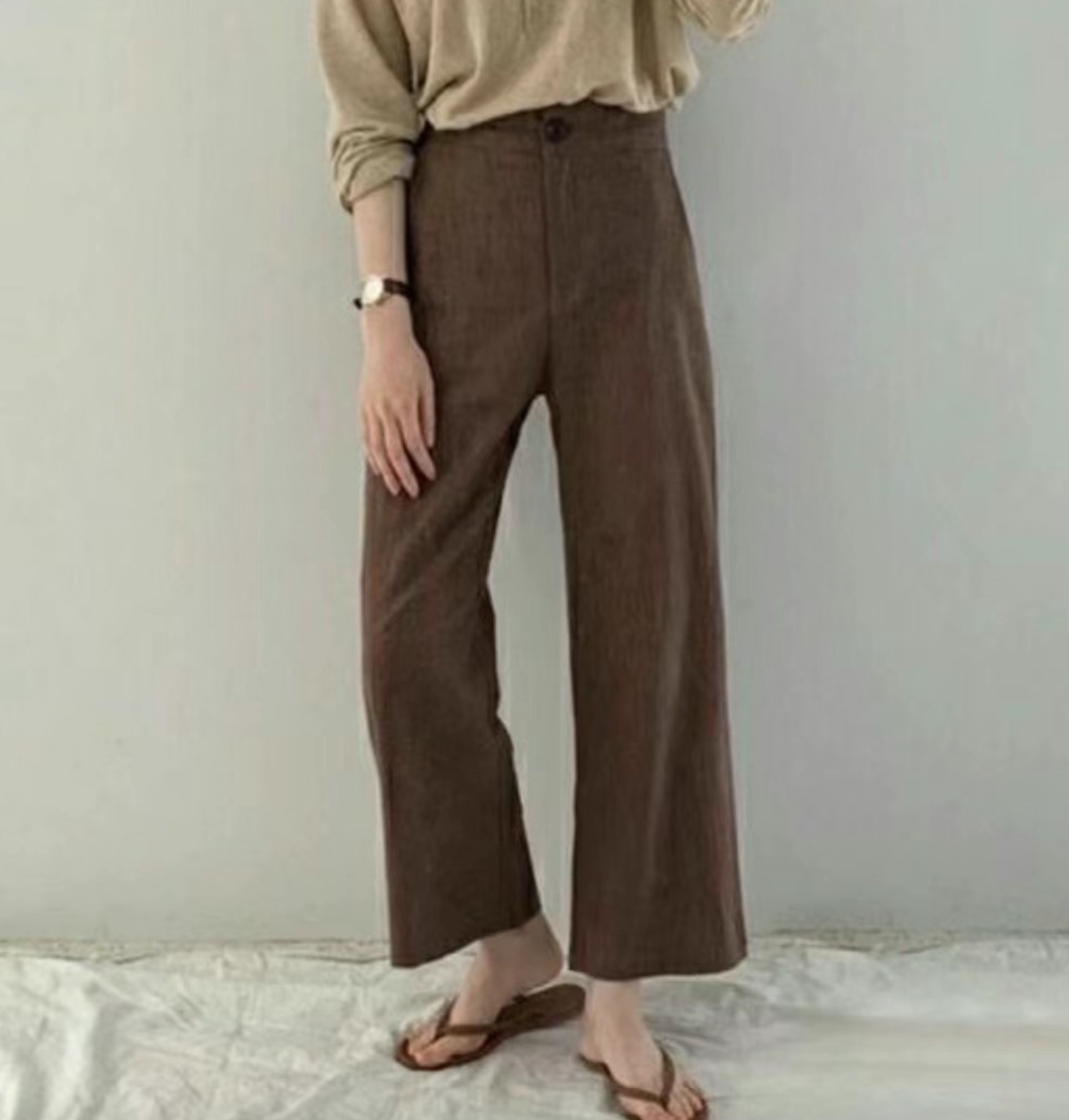 PICKS韓國直郵東大門代購女裝新品24秋冬熱賣推薦人氣休閑褲PICKS休閑褲圖色2