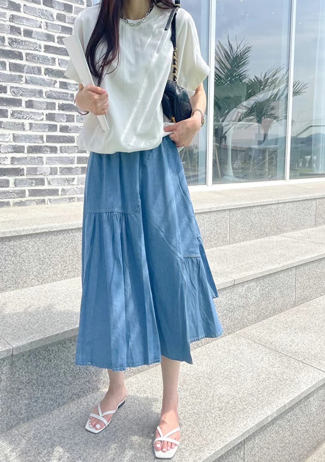 PICKS直郵韓國代購女裝新品推薦人氣時尚熱賣休閑半身裙中短裙PICKS半身裙/中短裙圖色1