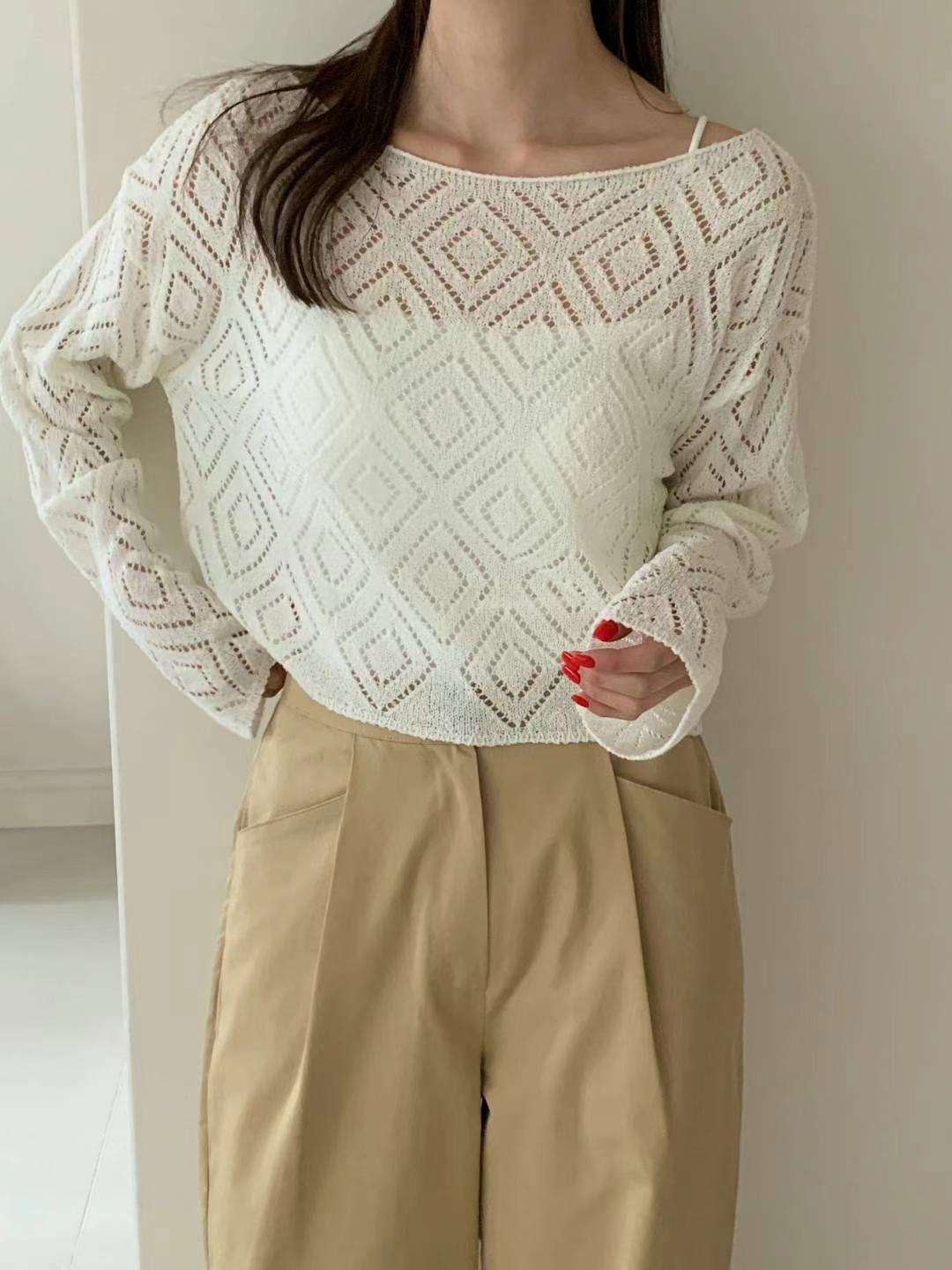 MIHO直郵韓國代購女裝新品休閑人氣熱賣推薦職業24秋冬針織衫MIHO針織衫圖色2